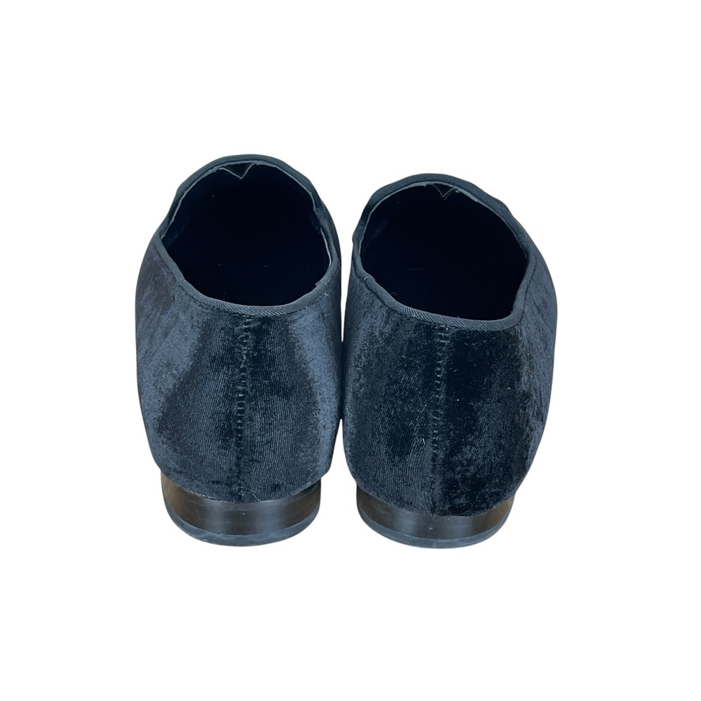 Lauren Ralph Lauren Black Velvet Crest Smoking Shoes Loafers Women 8 Old Money - Picture 4 of 9